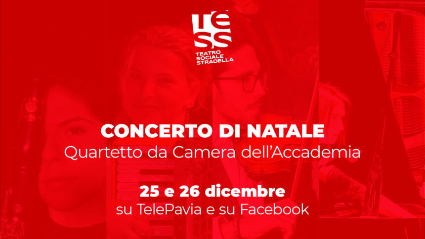 Il TeSS riapre virtualmente con il Concerto di Natale 2020 in diretta su TelePavia e su Facebook